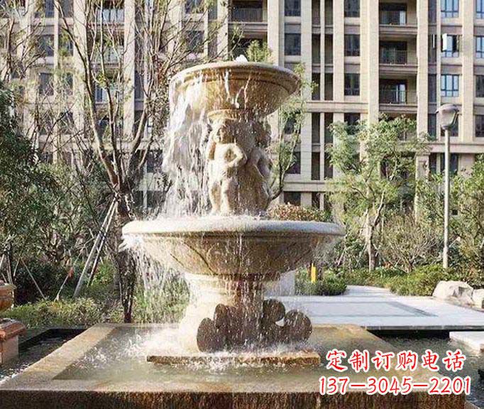 宜宾小区景观欧式喷泉石雕 (3)