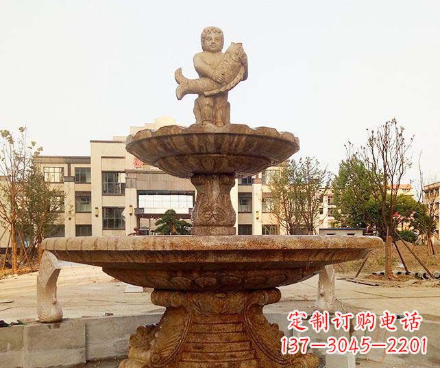 宜宾小区景观欧式喷泉石雕