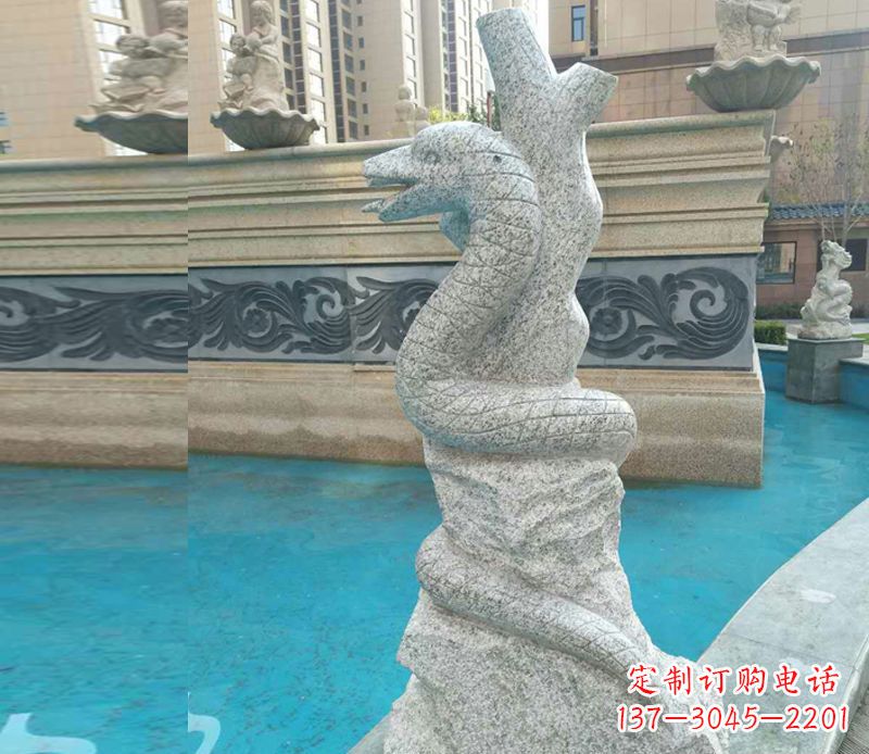 宜宾小区十二生肖雕塑动物石雕