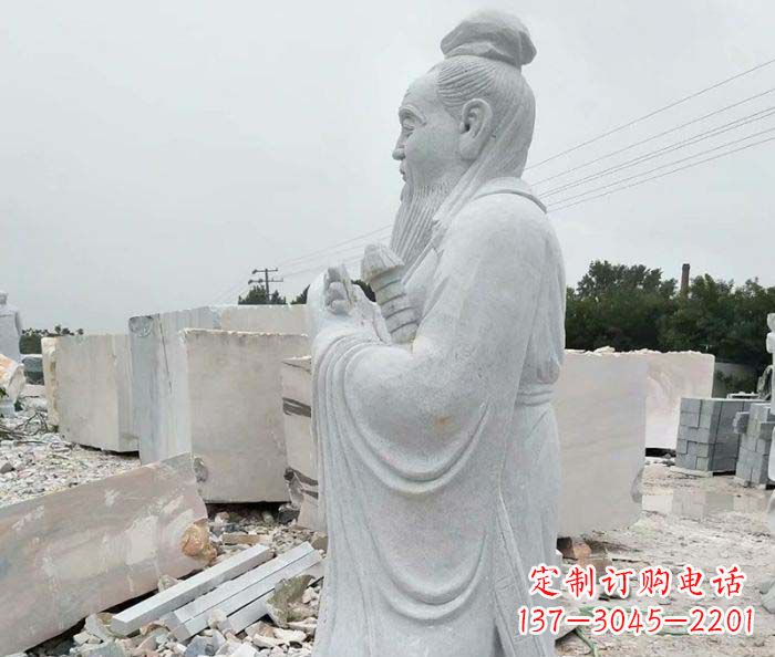 宜宾校园景观孔子石雕