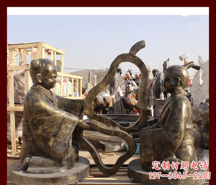 宜宾校园孔融让梨铜雕