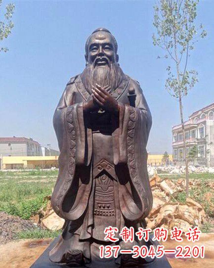 宜宾校园孔子雕像 (2)