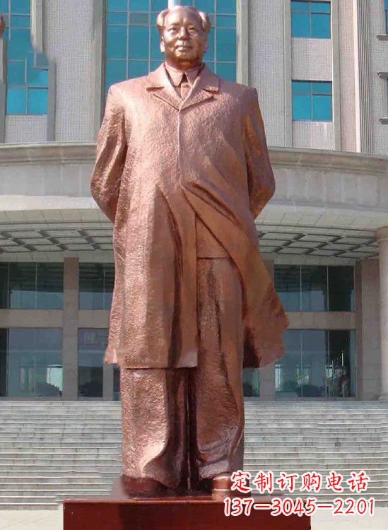 宜宾校园毛主席铜像