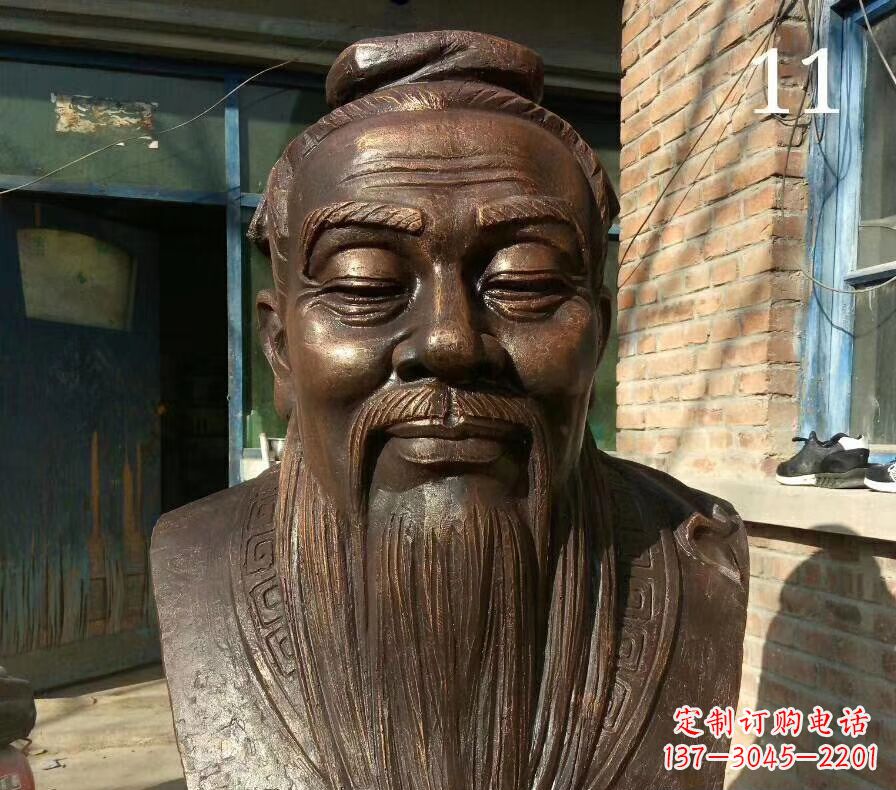 宜宾校园名人铜雕 人物雕塑