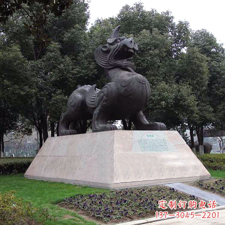 宜宾獬豸神兽雕塑-公园上古神兽景观雕塑