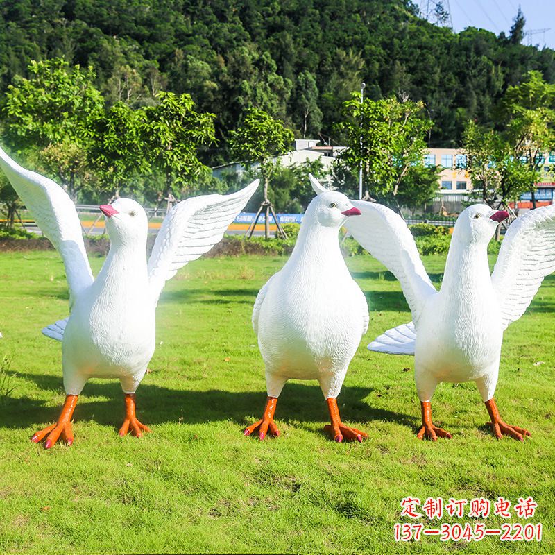 宜宾信阳师院和平鸽雕塑