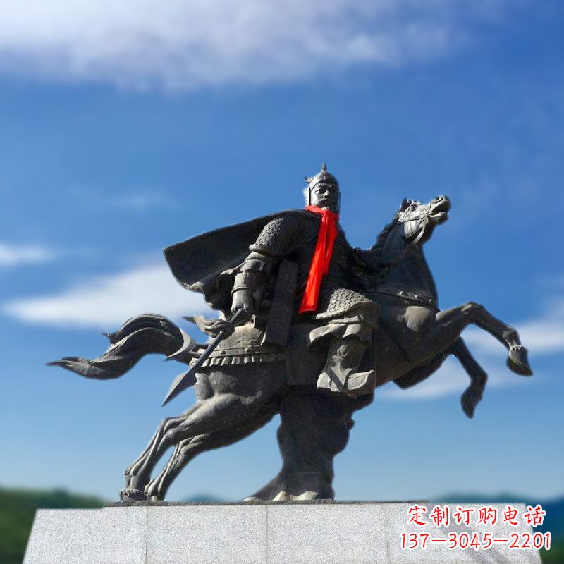 宜宾薛仁贵西征雕塑-唐初著名将领中国历史名人雕像