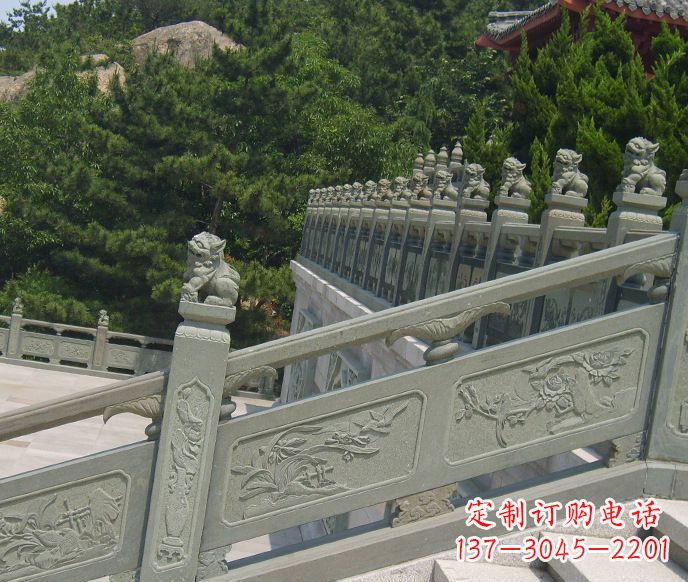宜宾园林仿古石栏板景观石雕 (4)