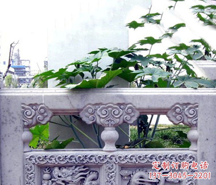 宜宾园林仿古石栏板景观石雕 (6)