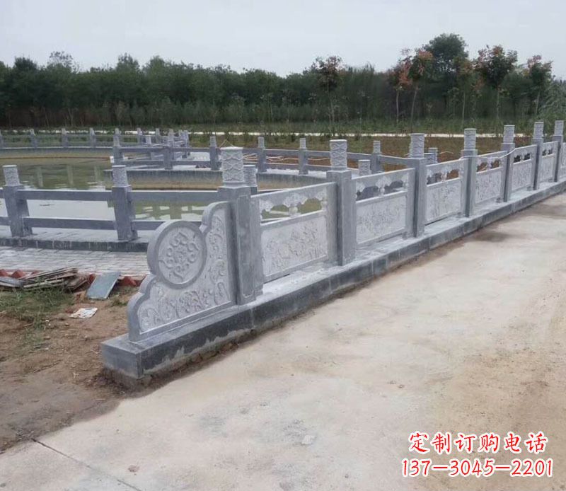 宜宾园林仿古石栏板景观石雕 (11)