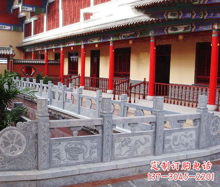 宜宾园林仿古石栏板景观石雕 (12)