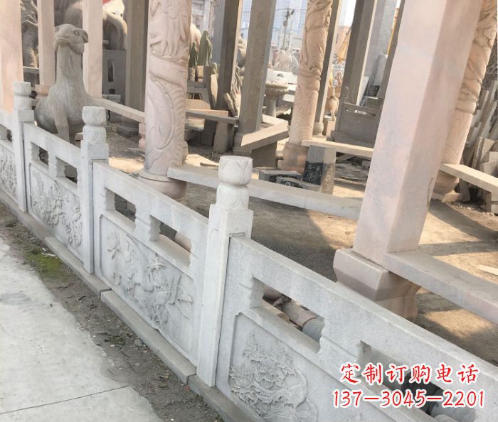宜宾园林景观大理石浮雕栏板石雕