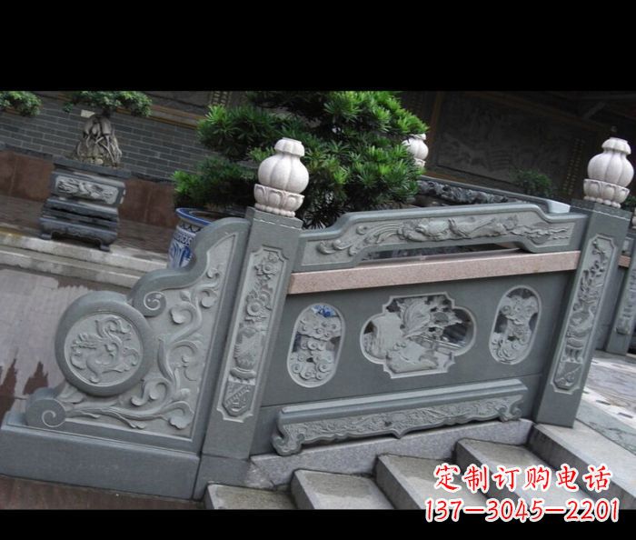宜宾园林景观大理石栏板雕塑 (6)