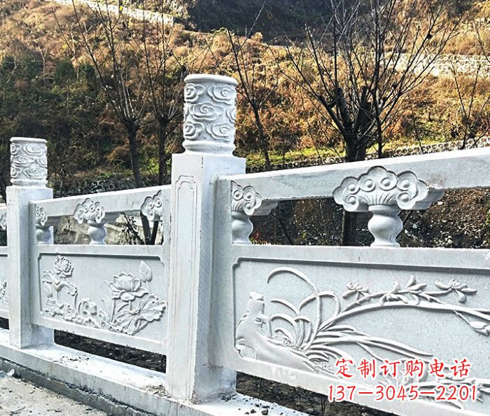 宜宾园林景观大理石栏板石雕 (7)