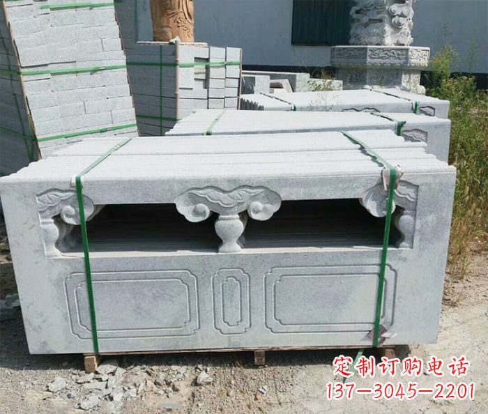 宜宾园林景观大理石栏板石雕 (13)