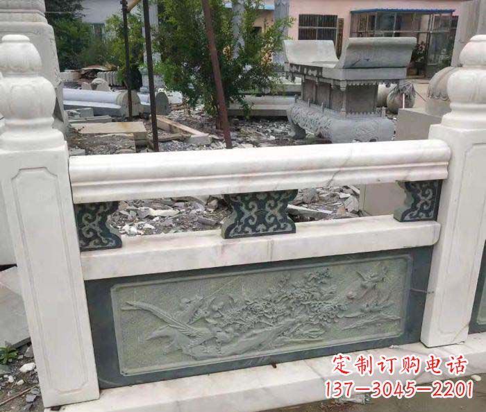 宜宾园林景观大理石桥栏板石雕 (2)
