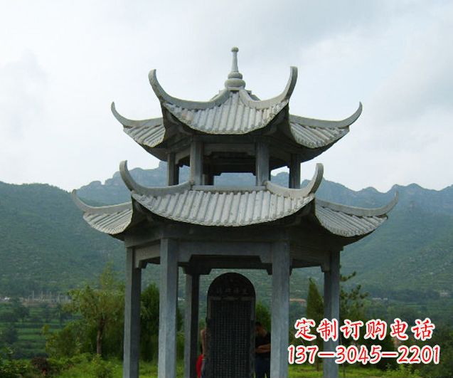 宜宾园林景观仿古凉亭石雕