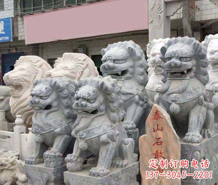 宜宾园林景观仿古狮子石雕