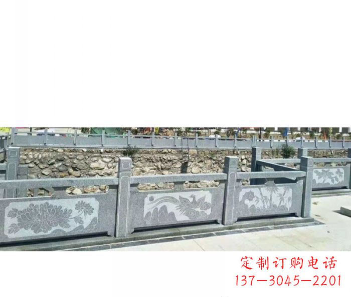 宜宾园林景观仿古石雕栏板 (5)