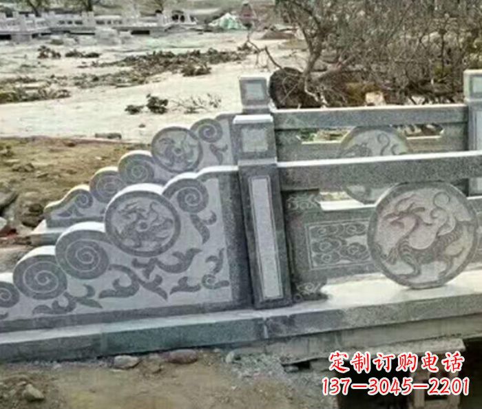 宜宾园林景观仿古石雕栏板 (10)