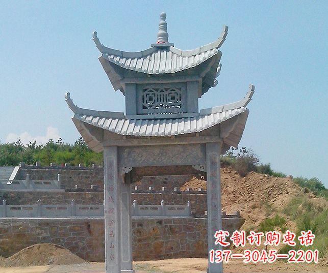 宜宾园林景观仿古石雕凉亭