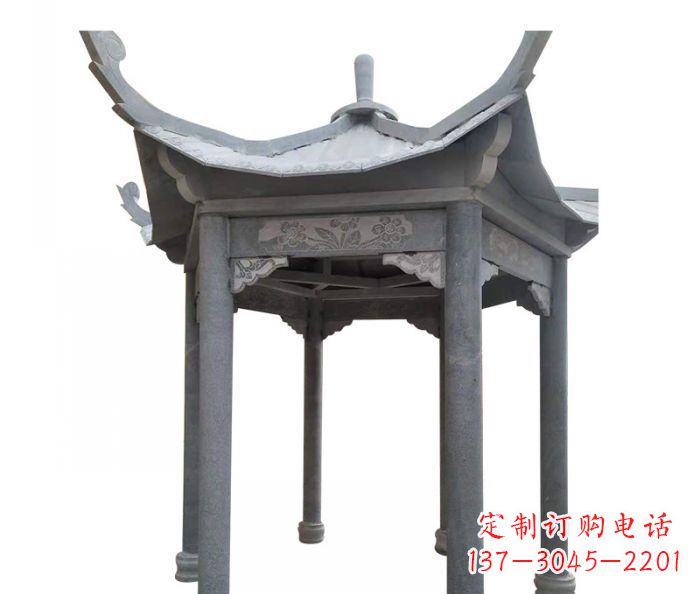 宜宾园林景观仿古石雕凉亭 (3)