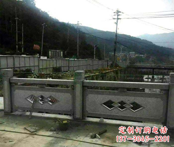 宜宾园林景观仿古石浮雕栏板 (2)