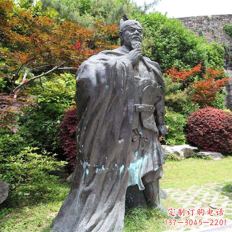 宜宾园林历史人物明太祖朱元璋雕塑