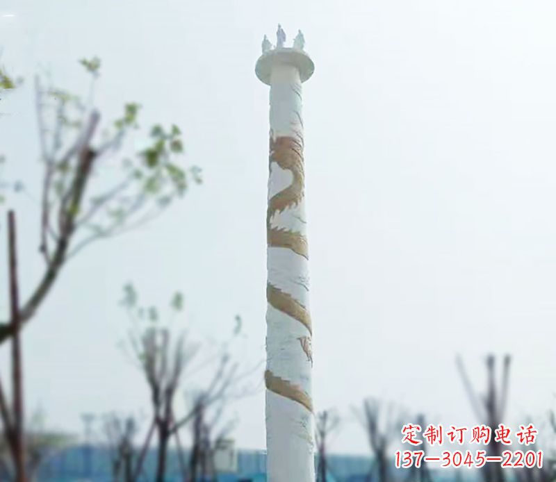宜宾园林龙柱景观不锈钢