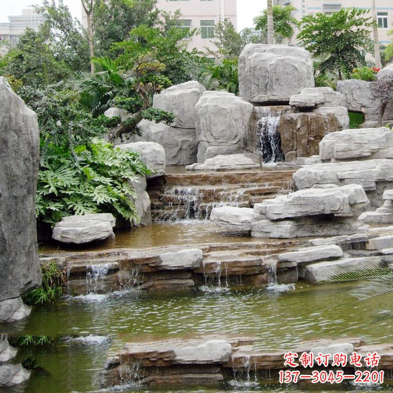 宜宾园林石头假山流水