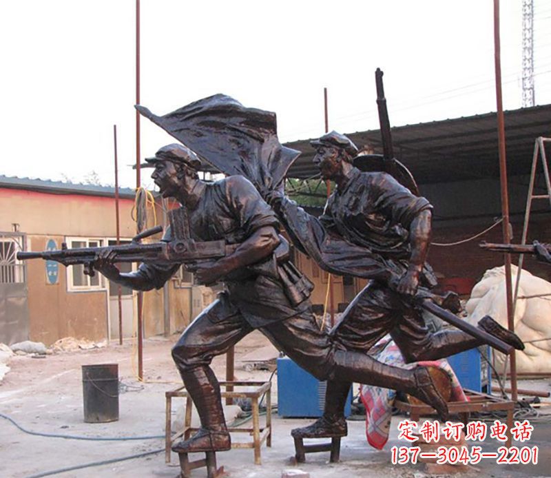 宜宾战士人物铜雕