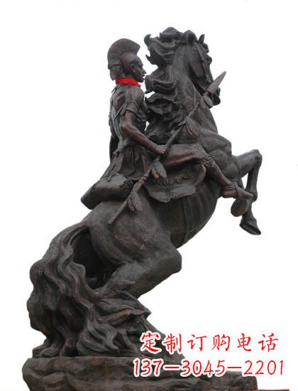 宜宾战士与马 铸铜雕塑