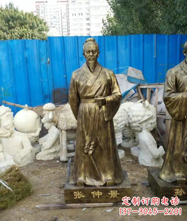 宜宾张仲景古代医学名人铜雕