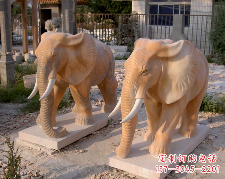 宜宾招财石雕大象