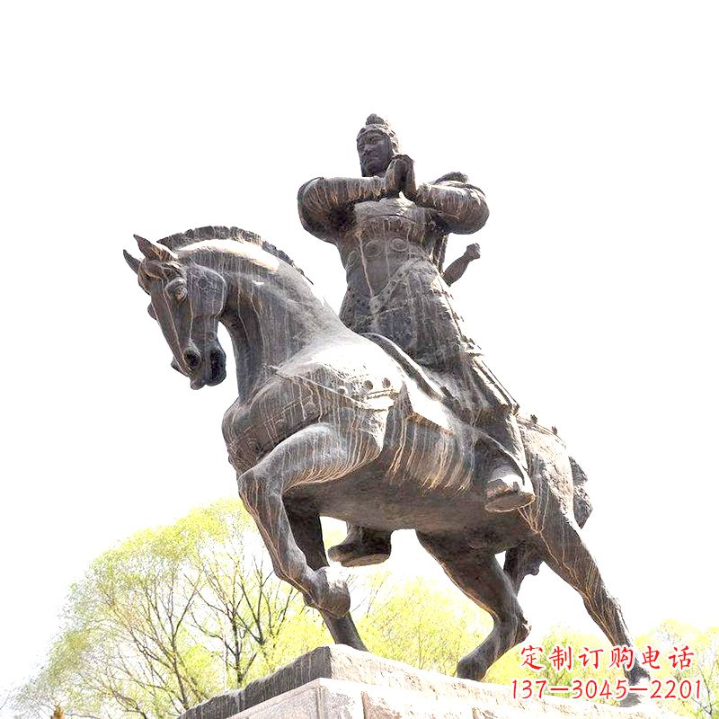 宜宾中国历史名人民族英雄霍去病铜雕塑