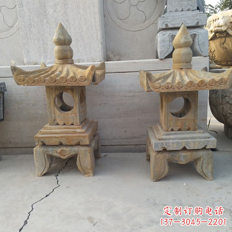 宜宾中式仿古低墩石灯笼