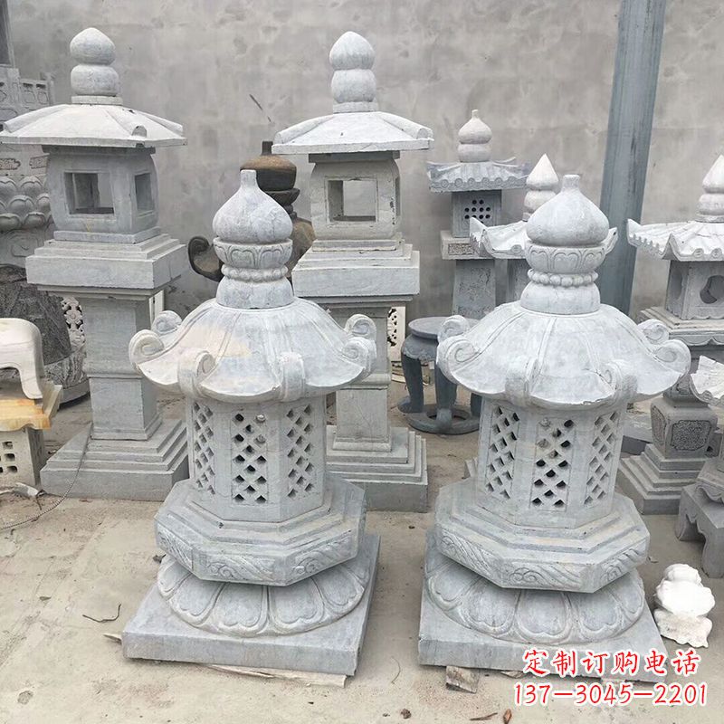 宜宾中式低墩石雕灯笼