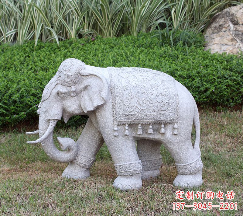 宜宾中式石雕大象