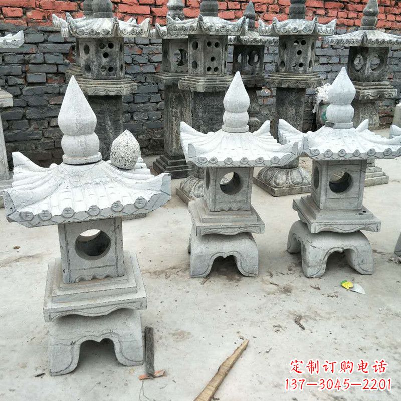 宜宾中式庭院石雕灯笼