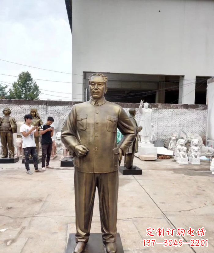 宜宾周恩来铜雕 (3)