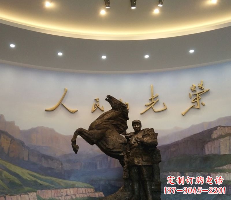 宜宾朱德人物景观铜雕