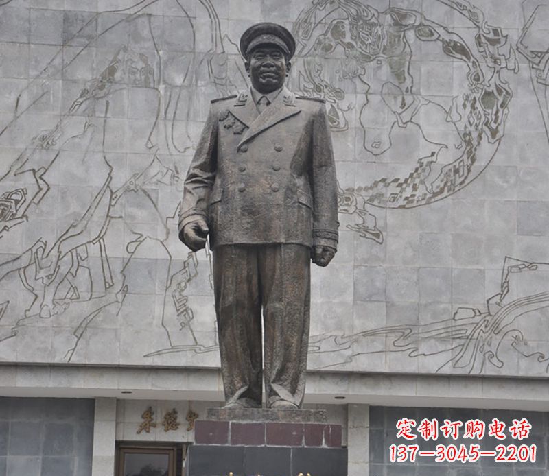 宜宾朱德人物铜雕