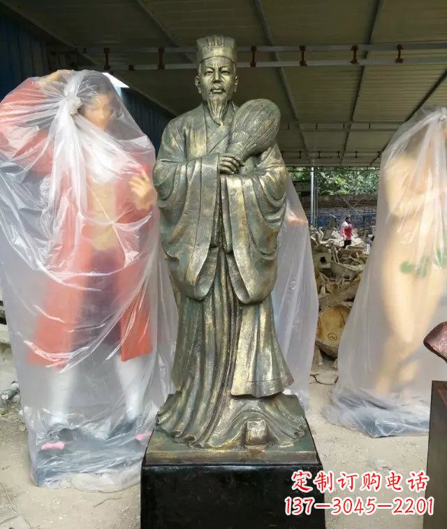 宜宾诸葛亮古代人物铜雕