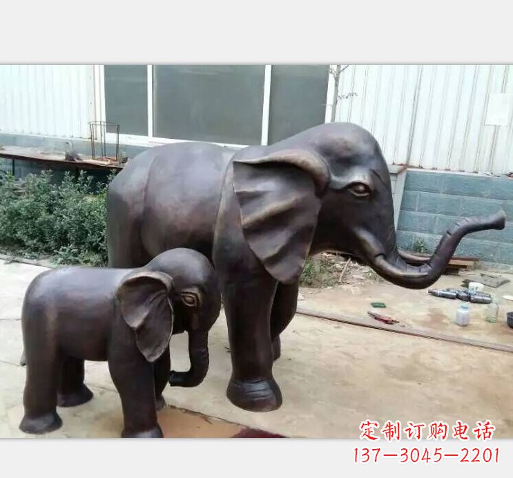 宜宾铸铜公园大象雕塑