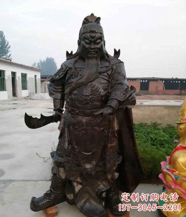宜宾铸铜关公像铜雕
