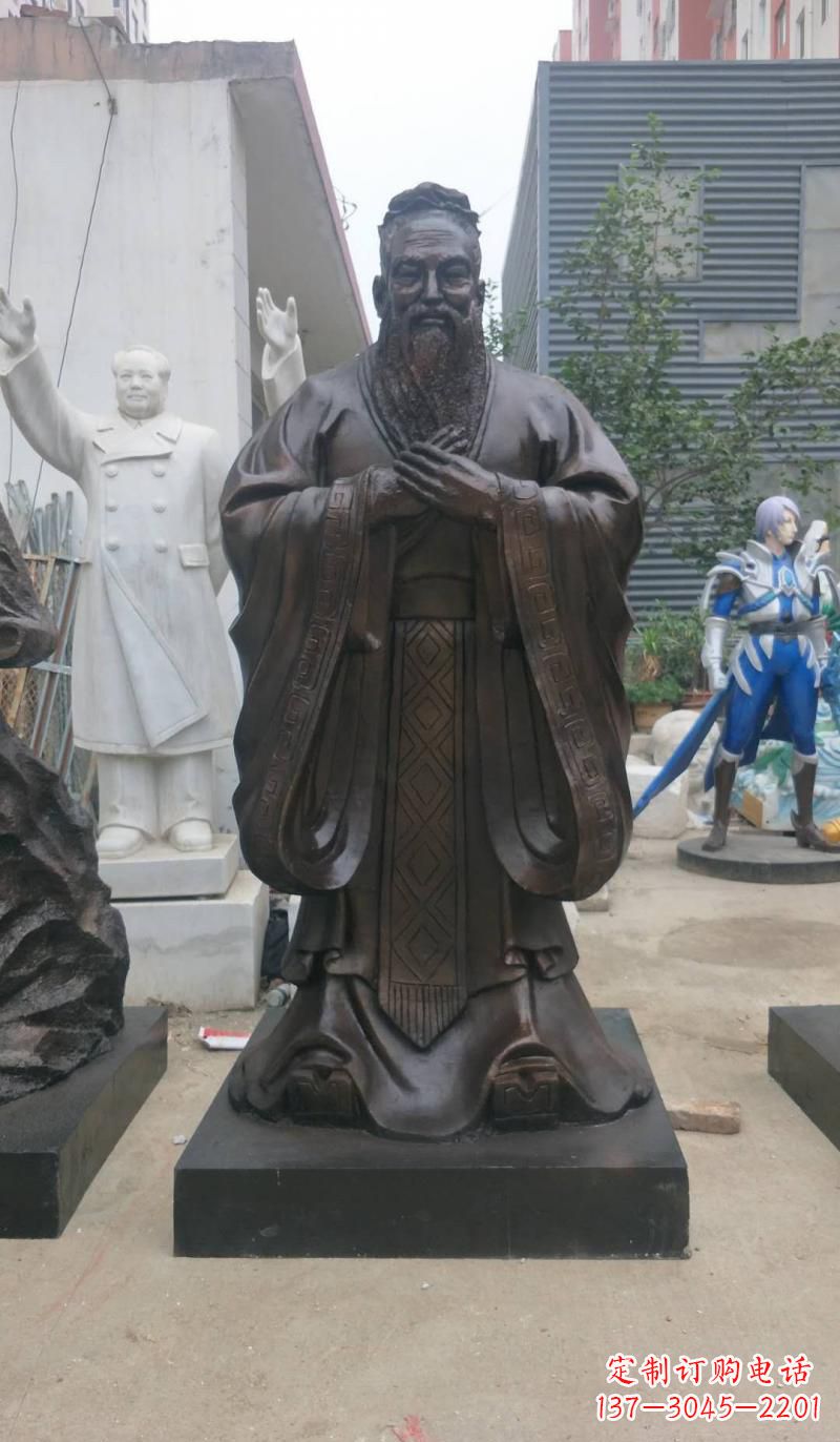 宜宾铸铜孔子雕塑