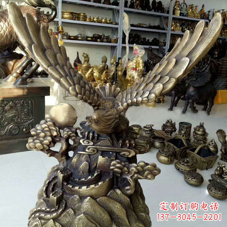 宜宾铸铜老鹰雕塑