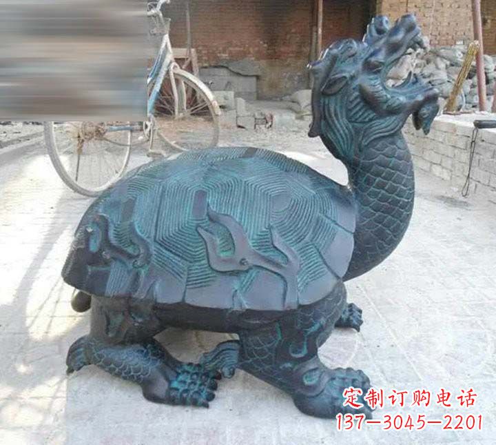 宜宾铸铜龙龟雕塑222