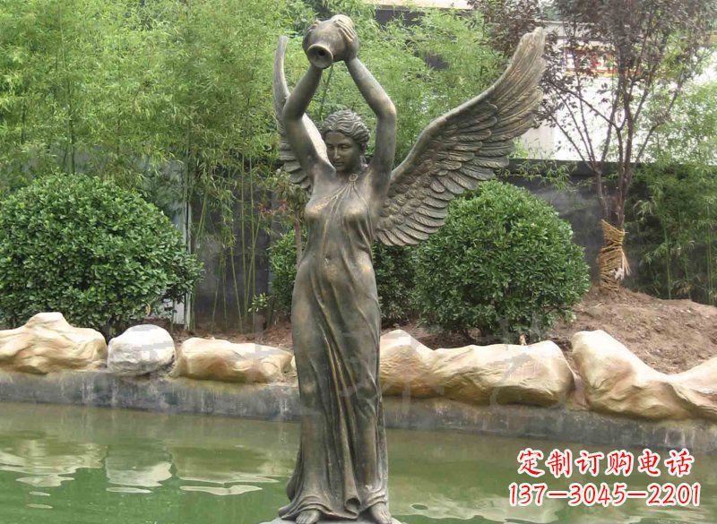 宜宾铸铜欧式人物喷泉雕塑