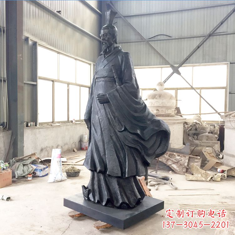 宜宾铸铜屈原雕塑
